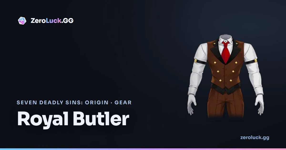 Royal Butler — stats & set info (7DSO)