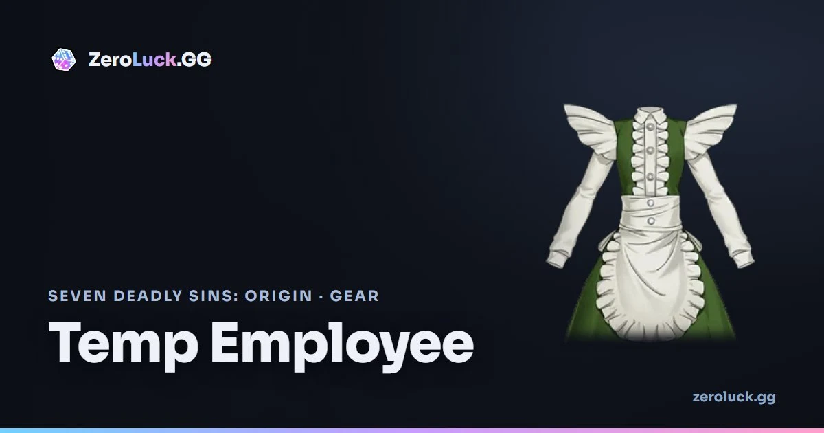 Temp Employee: stats & set info (7DSO)