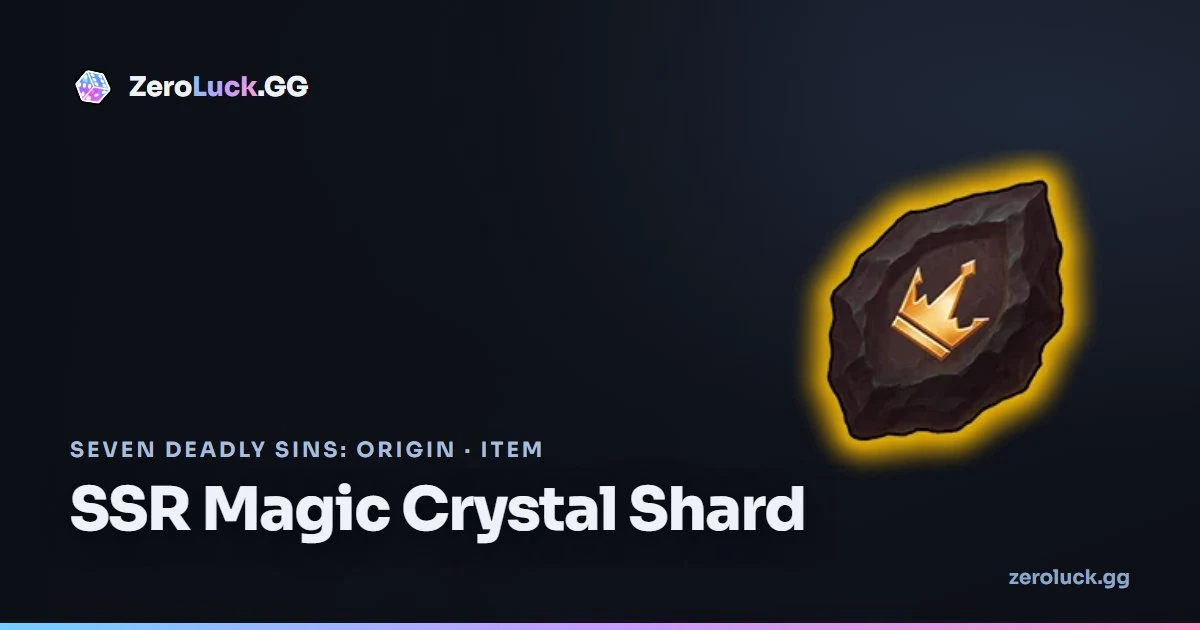 SSR Magic Crystal Shard: how to get & uses (7DSO)