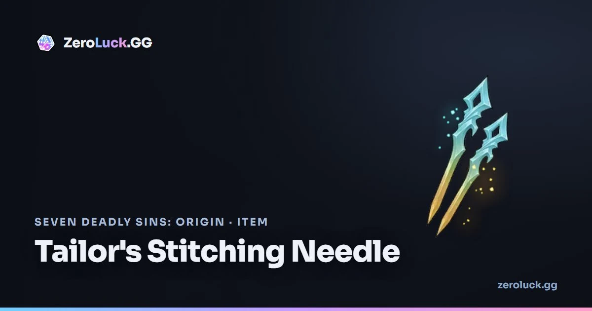 Tailor's Stitching Needle — how to get & uses (7DSO)