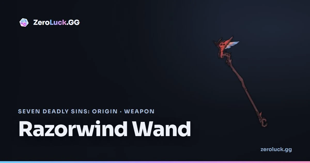 Razorwind Wand: passive & crafting (7DSO)