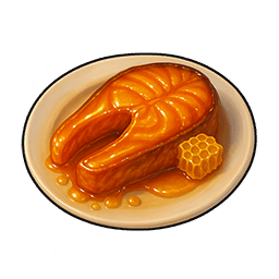 Honey-Glazed Fish Steak