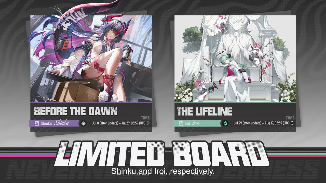 Before the Dawn and The Lifeline boards